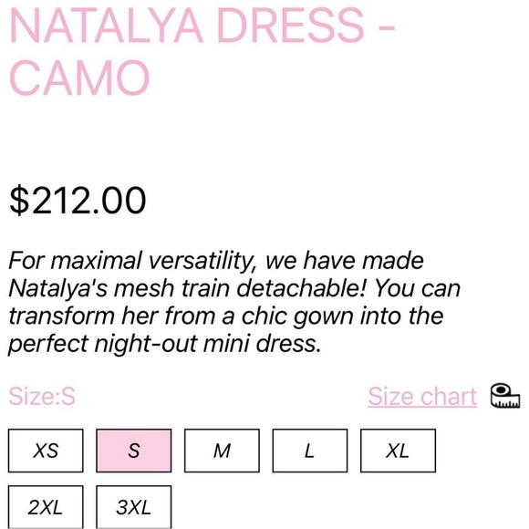 SOLD (cross-listed) NWT Bye Bambi Natalya camo dress - Picture 4 of 4